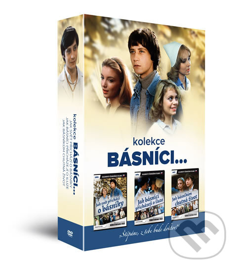 Film: Básníci (Kolekce 3 DVD) (Dušan Klein) (DVD). Bohemia Motion Pictures, a.s., 2016 Film: Básníci (Kolekce 3 DVD) (Dušan Klein) (DVD). Bohemia Motion Pictures, a.s., 2016