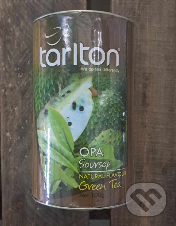 Kávy a čaje: TARLTON Green Soursop (Bio - Racio). Bio - Racio, 2025 Kávy a čaje: TARLTON Green Soursop (Bio - Racio). Bio - Racio, 2025