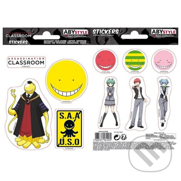 Sada samolepiek Assassination Classroom - Koro (ABYstyle). ABYstyle, 2025 Sada samolepiek Assassination Classroom - Koro (ABYstyle). ABYstyle, 2025
