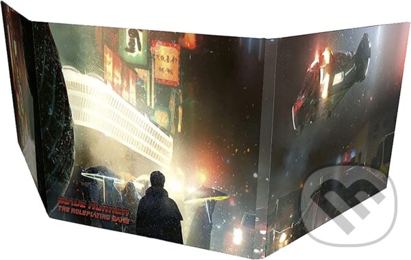 Společenská hra: Blade Runner RPG Game Runner Screen (Free League Publishing). Free League Publishing, 2025 Společenská hra: Blade Runner RPG Game Runner Screen (Free League Publishing). Free League Publishing, 2025