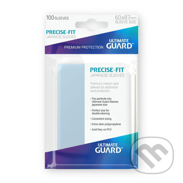 Společenská hra: Obaly na karty 60 x 87 mm - (Ultimate Guard Precise-Fit) (Ultimate Guard). Ultimate Guard, 2025 Společenská hra: Obaly na karty 60 x 87 mm - (Ultimate Guard Precise-Fit) (Ultimate Guard). Ultimate Guard, 2025