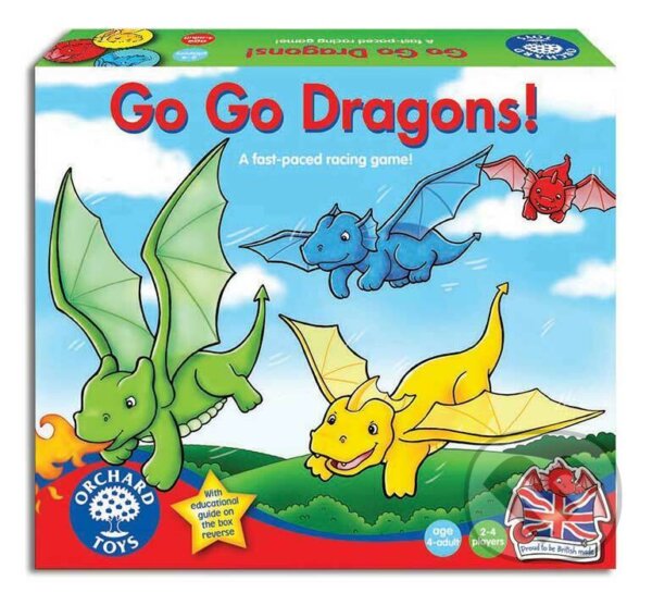 Společenská hra: Go Go Dragons! (Draci, do toho!) (Orchard Toys). Orchard Toys, 2025 Společenská hra: Go Go Dragons! (Draci, do toho!) (Orchard Toys). Orchard Toys, 2025