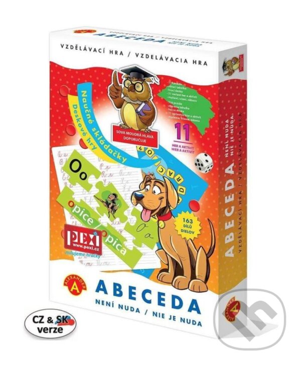 Společenská hra: PEXI ABECEDA není nuda (11 her v 1) (Alexander). Alexander, 2023 Společenská hra: PEXI ABECEDA není nuda (11 her v 1) (Alexander). Alexander, 2023