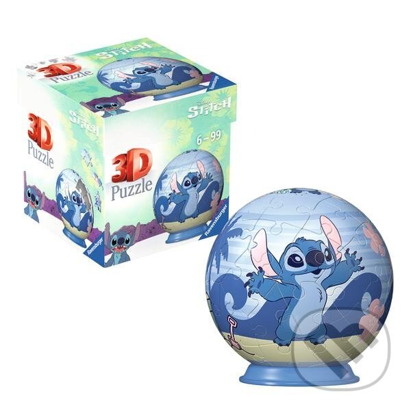 Puzzle: 3D Puzzle-Ball: Disney Stitch - Stitch (Ravensburger). Ravensburger, 2025 Puzzle: 3D Puzzle-Ball: Disney Stitch - Stitch (Ravensburger). Ravensburger, 2025