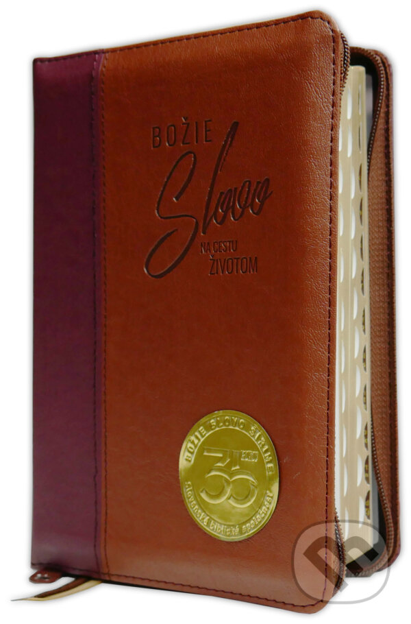 Kniha: Biblia - ekumenický preklad (štandardný formát, hnedá, dvojfarebná, so zipsom, so zlatou oriezkou) (Slovenská biblická spoločnosť). Slovenská biblická spoločnosť, 2025 Kniha: Biblia - ekumenický preklad (štandardný formát, hnedá, dvojfarebná, so zipsom, so zlatou oriezkou) (Slovenská biblická spoločnosť). Slovenská biblická spoločnosť, 2025