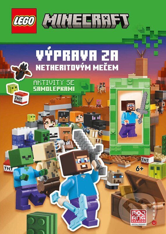 Kniha: LEGO® Minecraft®. Výprava za netheritovým mečem (Autorský kolektiv). CPRESS, 2025 Kniha: LEGO® Minecraft®. Výprava za netheritovým mečem (Autorský kolektiv). CPRESS, 2025