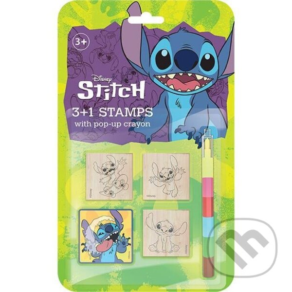 Společenská hra: Razítka 3+1 s voskovkou Lilo & Stitch (Jiří Models). Jiří Models, 2025 Společenská hra: Razítka 3+1 s voskovkou Lilo & Stitch (Jiří Models). Jiří Models, 2025