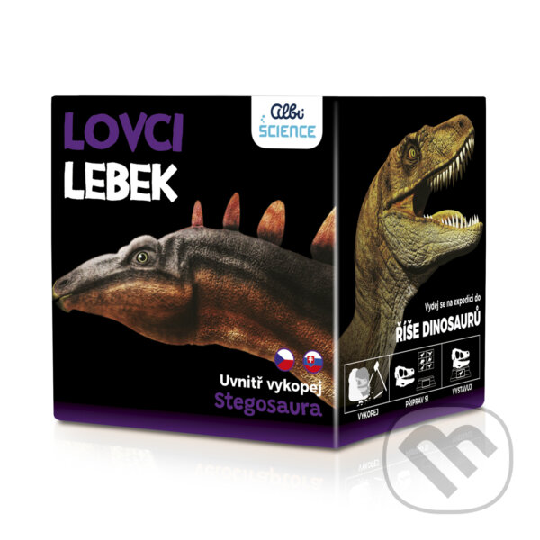 Společenská hra: Lovci Lebek - Stegosaurus (Albi). Albi, 2025 Společenská hra: Lovci Lebek - Stegosaurus (Albi). Albi, 2025