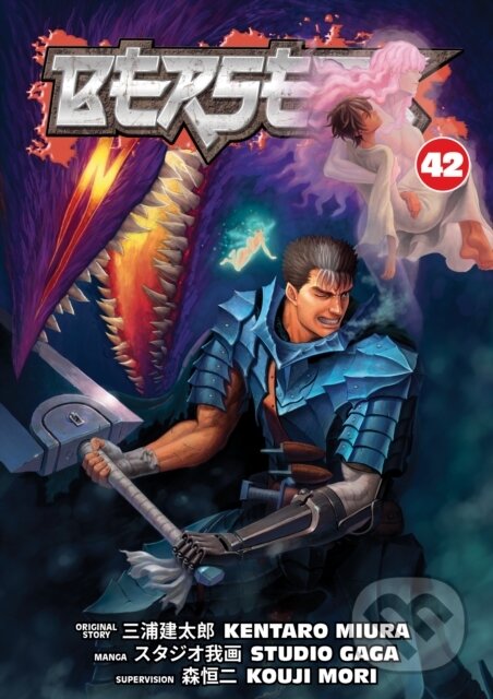 Kniha: Berserk (Volume 42) (Kentaro Miura, Kouji Mori a Studio Gaga). Dark Horse, 2025 Kniha: Berserk (Volume 42) (Kentaro Miura, Kouji Mori a Studio Gaga). Dark Horse, 2025
