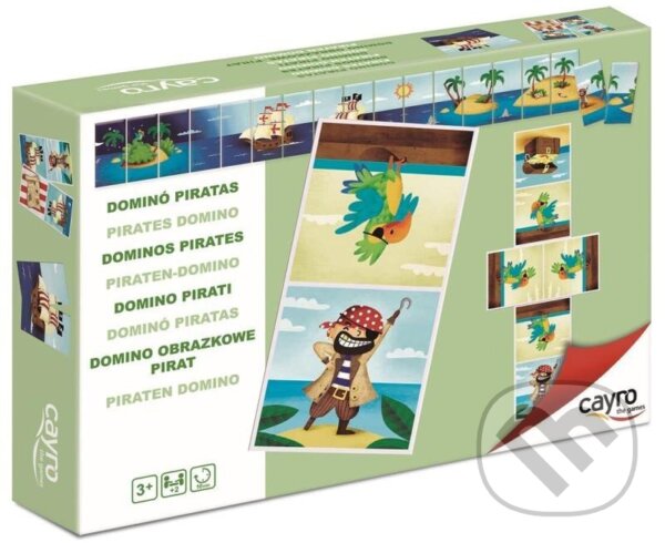 Společenská hra: Domino piráti (Cayro). Cayro, 2025 Společenská hra: Domino piráti (Cayro). Cayro, 2025