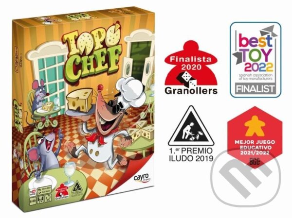 Spoločenská hra: Topo Chef (Velký šéf) - Paměťová hra (Cayro). Cayro, 2025 Spoločenská hra: Topo Chef (Velký šéf) - Paměťová hra (Cayro). Cayro, 2025