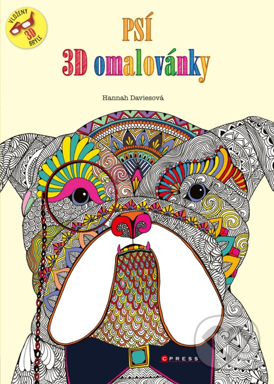 Kniha: Psí 3D omalovánky (Hannah Davies). CPRESS, 2017 Kniha: Psí 3D omalovánky (Hannah Davies). CPRESS, 2017