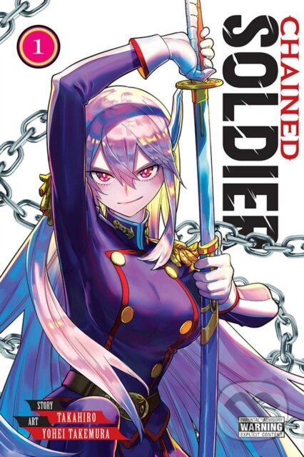 Kniha: Chained Soldier, Vol. 1 (Brandon Bovia, Christine Dashiell, Takahiro Takahiro a Yohei Takemura). Yen Press, 2022 Kniha: Chained Soldier, Vol. 1 (Brandon Bovia, Christine Dashiell, Takahiro Takahiro a Yohei Takemura). Yen Press, 2022