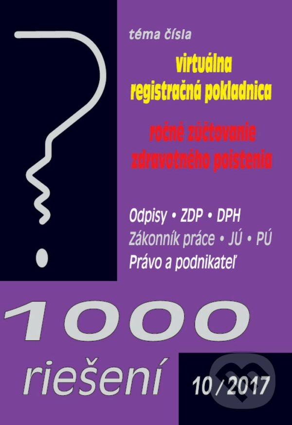 Kniha: 1000 riešení 10/2017 (Poradca s.r.o.). Poradca s.r.o., 2017 Kniha: 1000 riešení 10/2017 (Poradca s.r.o.). Poradca s.r.o., 2017