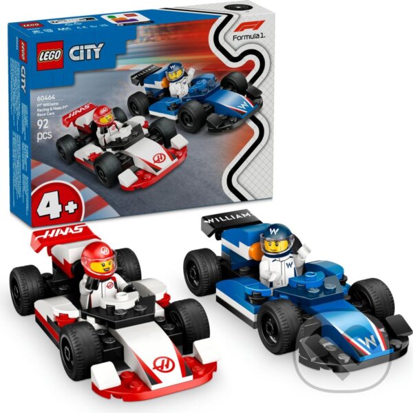 Společenská hra: LEGO® City 60464 Pretekárske autá F1® Williams Racing a Haas F1® (LEGO). LEGO, 2025 Společenská hra: LEGO® City 60464 Pretekárske autá F1® Williams Racing a Haas F1® (LEGO). LEGO, 2025