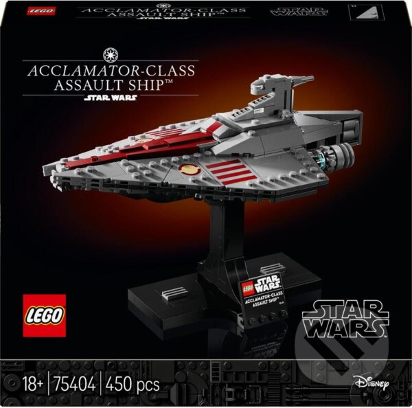 Společenská hra: LEGO® Star Wars™ 75404 Útočná loď triedy Acclamator (LEGO). LEGO, 2025 Společenská hra: LEGO® Star Wars™ 75404 Útočná loď triedy Acclamator (LEGO). LEGO, 2025