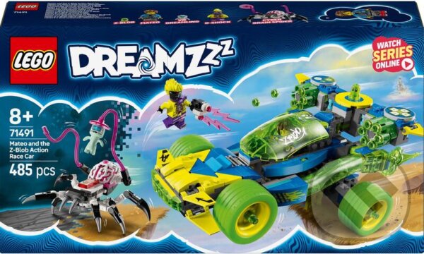 Společenská hra: LEGO® DREAMZzz™ 71491 Mateo a akčné pretekárske auto Z-Blob (LEGO). LEGO, 2025 Společenská hra: LEGO® DREAMZzz™ 71491 Mateo a akčné pretekárske auto Z-Blob (LEGO). LEGO, 2025