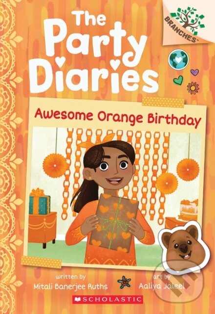 Kniha: Awesome Orange Birthday: A Branches Book (The Party Diaries #1) (Mitali Banerjee Ruths). Scholastic, 2023 Kniha: Awesome Orange Birthday: A Branches Book (The Party Diaries #1) (Mitali Banerjee Ruths). Scholastic, 2023