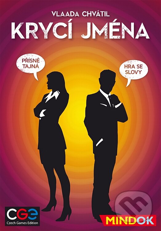 Společenská hra: Krycí jména CZ (Vlaada Chvátil). Mindok, 2015 Společenská hra: Krycí jména CZ (Vlaada Chvátil). Mindok, 2015