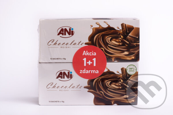 Kávy a čaje: ANi Reishi Chocolate 1 + 1 zadarmo (Ani). Ani, 2017 Kávy a čaje: ANi Reishi Chocolate 1 + 1 zadarmo (Ani). Ani, 2017