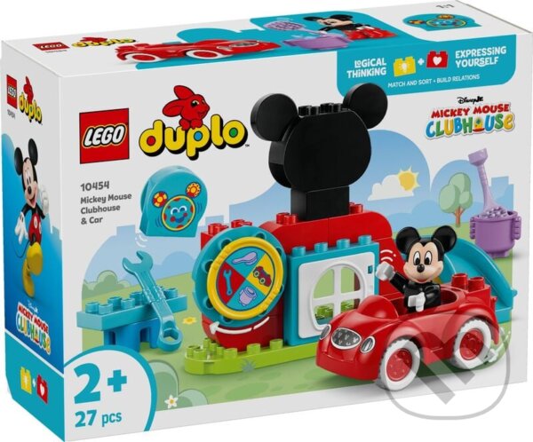 Společenská hra: LEGO® DUPLO® 10454 Mickey Mouseov klub a auto (LEGO). LEGO, 2025 Společenská hra: LEGO® DUPLO® 10454 Mickey Mouseov klub a auto (LEGO). LEGO, 2025