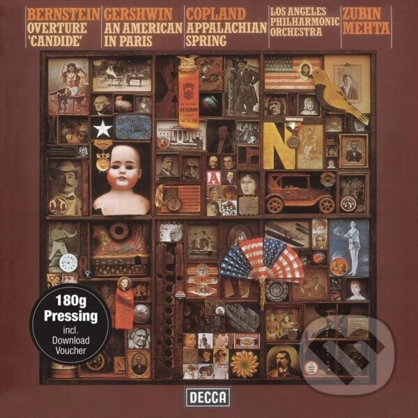 Hudební CD: Los Angeles Philharmonic Orchestra, Zubin Mehta: Bernstein, Gershwin & Copland LP (Universal Music). Universal Music Hudební CD: Los Angeles Philharmonic Orchestra, Zubin Mehta: Bernstein, Gershwin & Copland LP (Universal Music). Universal Music