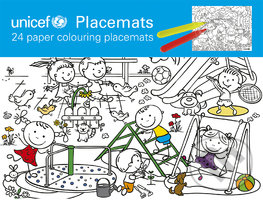 Kniha: UNICEF vymaľovanka (Colouring placemats) (Unicef). Unicef, 2017 Kniha: UNICEF vymaľovanka (Colouring placemats) (Unicef). Unicef, 2017