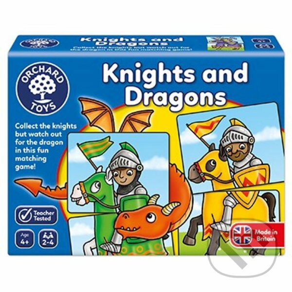 Společenská hra: Knights and Dragons (Rytíři a draci) (Orchard Toys). Orchard Toys, 2025 Společenská hra: Knights and Dragons (Rytíři a draci) (Orchard Toys). Orchard Toys, 2025