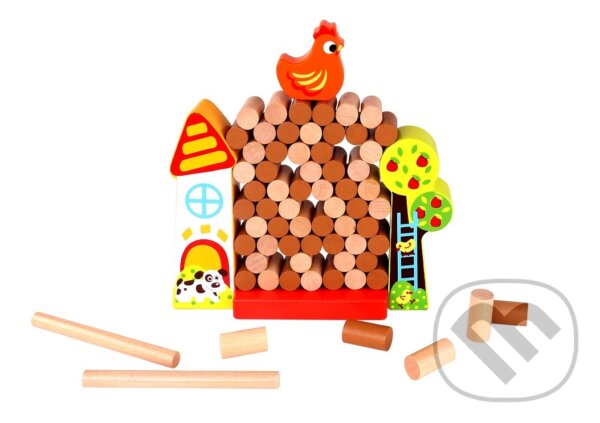 Společenská hra: Jenga Sliepka v kuríne (Tooky Toy). Tooky Toy, 2025 Společenská hra: Jenga Sliepka v kuríne (Tooky Toy). Tooky Toy, 2025