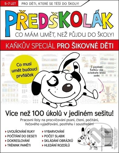 Kniha: Předškolák - Kaňkův speciál pro šikovné děti (Extra Publishing). Extra Publishing, 2025 Kniha: Předškolák - Kaňkův speciál pro šikovné děti (Extra Publishing). Extra Publishing, 2025