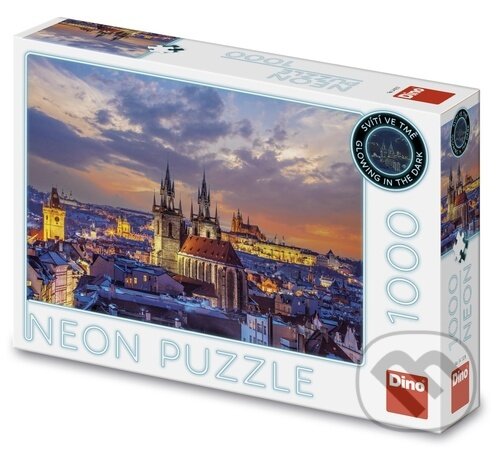 Puzzle: Pohled na Hradčany neon (Dino). Dino, 2025 Puzzle: Pohled na Hradčany neon (Dino). Dino, 2025