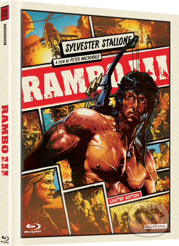 Film: Rambo 3. Digibook (Peter Macdonald a Peter MacDonald) (Steelbook). Bonton Film, 2018 Film: Rambo 3. Digibook (Peter Macdonald a Peter MacDonald) (Steelbook). Bonton Film, 2018
