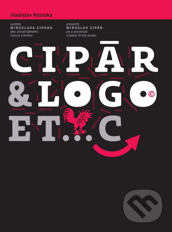 Kniha: CIPÁR&LOGO...ETC (Vladislav Rostoka). Slovart, Slovenské centrum dizajnu, 2020 Kniha: CIPÁR&LOGO...ETC (Vladislav Rostoka). Slovart, Slovenské centrum dizajnu, 2020