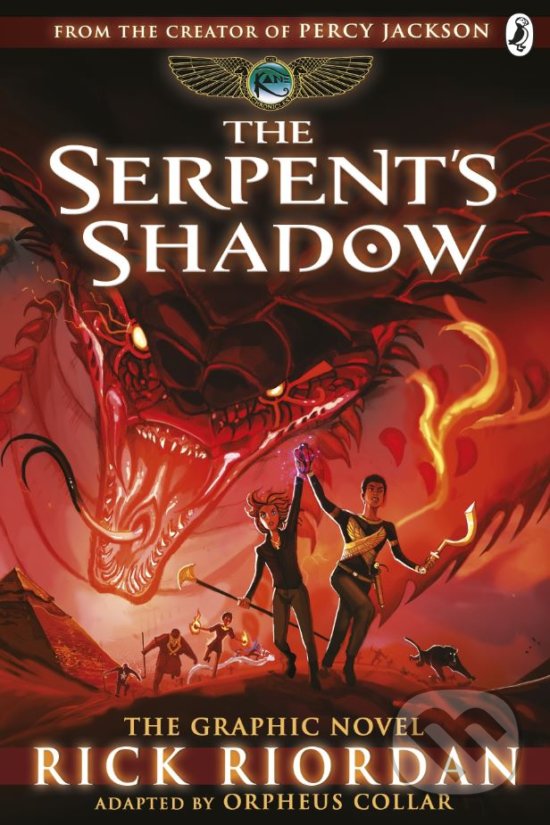 Kniha: The Serpent's Shadow (Rick Riordan). Puffin Books, 2018 Kniha: The Serpent's Shadow (Rick Riordan). Puffin Books, 2018
