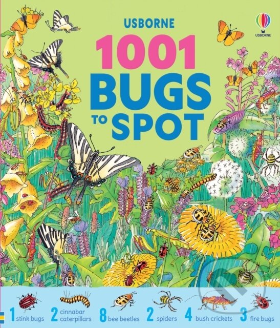 Kniha: 1001 Bugs to Spot (Emma Helbrough). Usborne, 2025 Kniha: 1001 Bugs to Spot (Emma Helbrough). Usborne, 2025