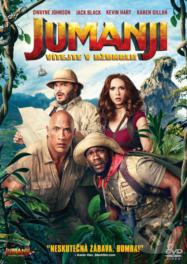 Film: Jumanji: Vítejte v džungli! (Joe Johnston a Jake Kasdan) (DVD). Bonton Film, 2018 Film: Jumanji: Vítejte v džungli! (Joe Johnston a Jake Kasdan) (DVD). Bonton Film, 2018