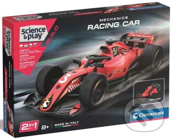 Společenská hra: Science & Play: Mechanics Formule 1 (Clementoni). Clementoni, 2025 Společenská hra: Science & Play: Mechanics Formule 1 (Clementoni). Clementoni, 2025