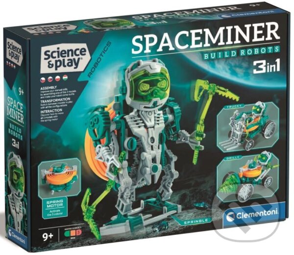 Společenská hra: Science & Play: Robotics Space Miner (Clementoni). Clementoni, 2025 Společenská hra: Science & Play: Robotics Space Miner (Clementoni). Clementoni, 2025