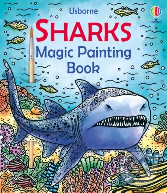Kniha: Sharks Magic Painting Book (Sam Baer). Usborne, 2025 Kniha: Sharks Magic Painting Book (Sam Baer). Usborne, 2025