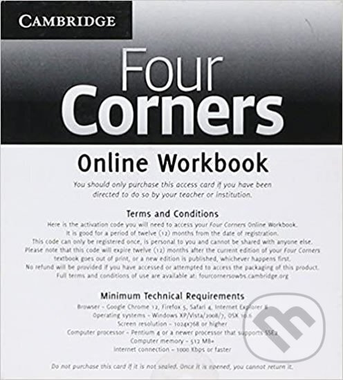 Kniha: Four Corners 2: Online Workbook (C. Jack Richards). Cambridge University Press, 2012 Kniha: Four Corners 2: Online Workbook (C. Jack Richards). Cambridge University Press, 2012