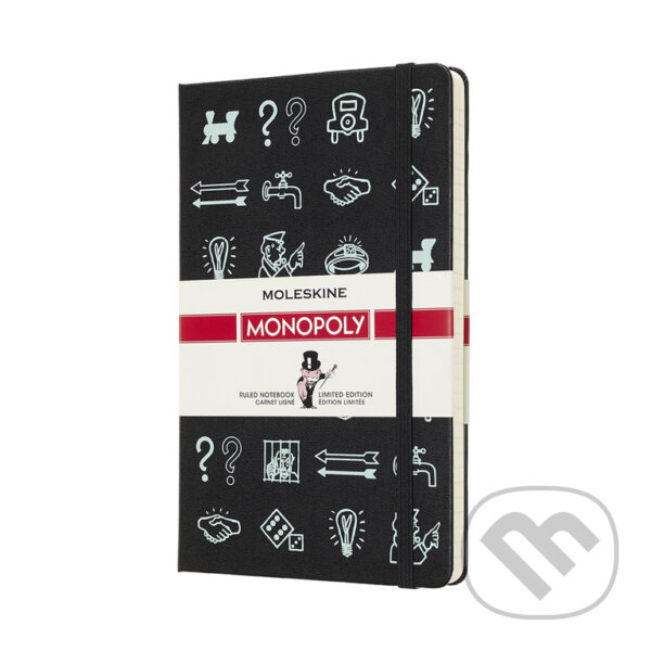Moleskine - Monopoly zápisník Icons čierny, Moleskine, 2018