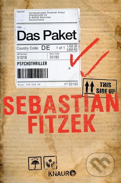 Kniha: Das Paket (Sebastian Fitzek). Droemer/Knaur, 2016 Kniha: Das Paket (Sebastian Fitzek). Droemer/Knaur, 2016