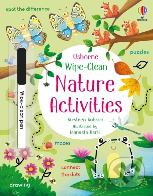 Kniha: Wipe-Clean Nature Activities (Kirsteen Robson). Usborne, 2023 Kniha: Wipe-Clean Nature Activities (Kirsteen Robson). Usborne, 2023