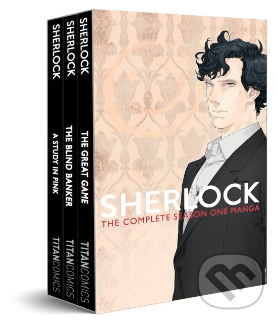Kniha: Sherlock Series 1 Boxed Set (Mark Gatiss a Steven Moffat). Titan Books, 2018 Kniha: Sherlock Series 1 Boxed Set (Mark Gatiss a Steven Moffat). Titan Books, 2018