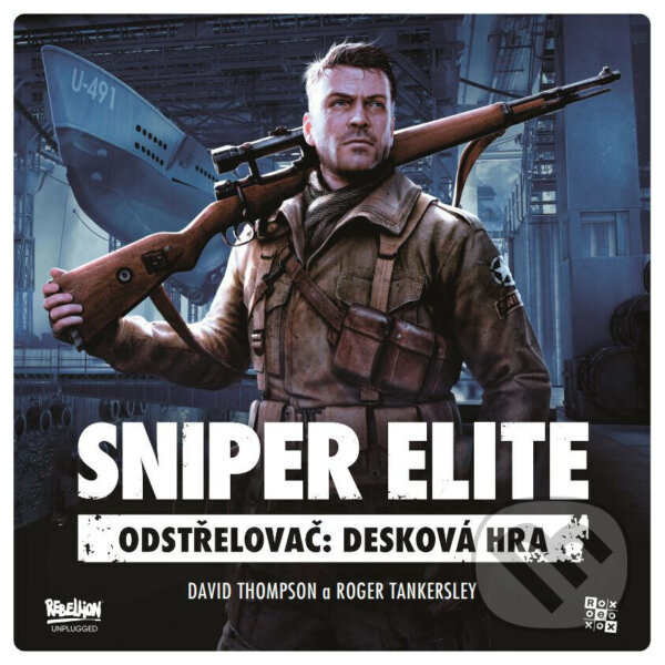 Společenská hra: Sniper Elite: Odstřelovač (Roger Tankersley a David Thompson). REXhry, 2025 Společenská hra: Sniper Elite: Odstřelovač (Roger Tankersley a David Thompson). REXhry, 2025