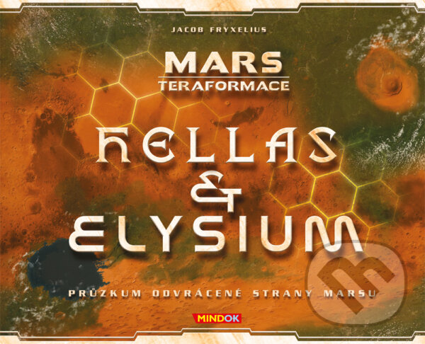 Společenská hra: Mars: Teraformace - Hellas & Elysium (Jacob Fryxelius). Mindok, 2017 Společenská hra: Mars: Teraformace - Hellas & Elysium (Jacob Fryxelius). Mindok, 2017