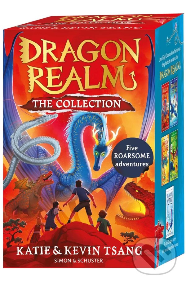 Kniha: Dragon Realm Box Set (Katie Tsang a Kevin Tsang). Simon & Schuster, 2026 Kniha: Dragon Realm Box Set (Katie Tsang a Kevin Tsang). Simon & Schuster, 2026
