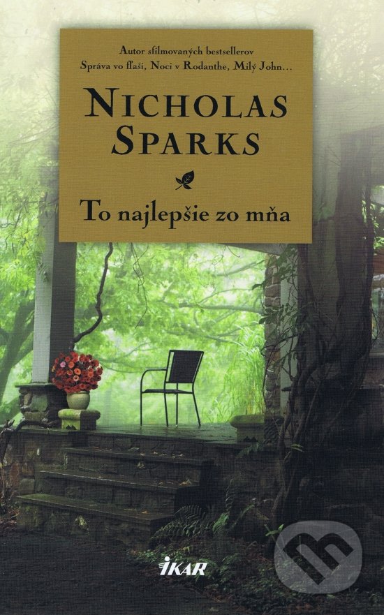 Kniha: To najlepšie zo mňa (Nicholas Sparks). Ikar, 2018 Kniha: To najlepšie zo mňa (Nicholas Sparks). Ikar, 2018