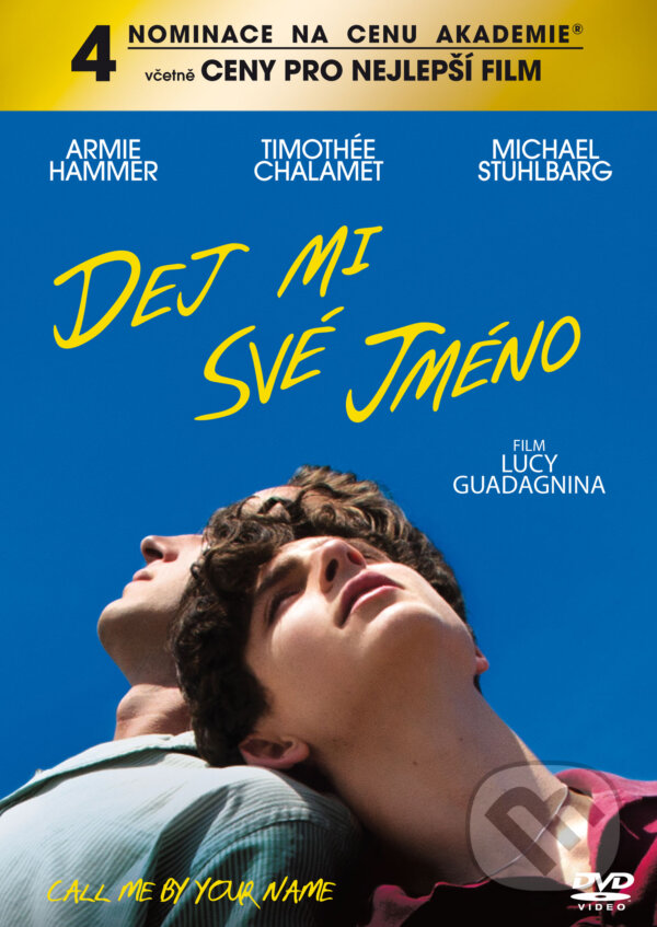 Film: Dej mi své jméno (Luca Guadagnino) (DVD). Bonton Film, 2018 Film: Dej mi své jméno (Luca Guadagnino) (DVD). Bonton Film, 2018