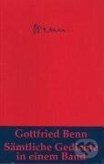 Kniha: Sämtliche Gedichte (Gottfried Benn). Klett-Cotta, 2019 Kniha: Sämtliche Gedichte (Gottfried Benn). Klett-Cotta, 2019